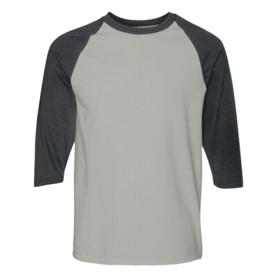 Unisex Heavy Cotton™ Raglan Three-Quarter Sleeve T-Shirt Thumbnail