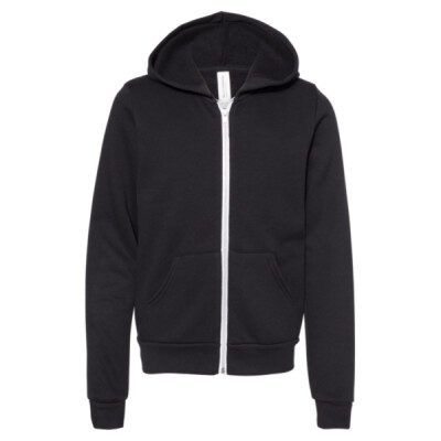 Youth Sponge Fleece Full-Zip Hoodie Sweatshirt Thumbnail