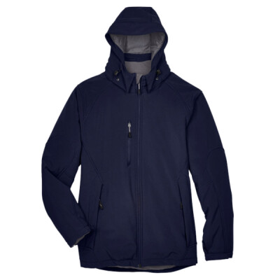 Men's Glacier Insulated Three-Layer Fleece Soft Shell Hood Jacket with Detachable Hood Thumbnail