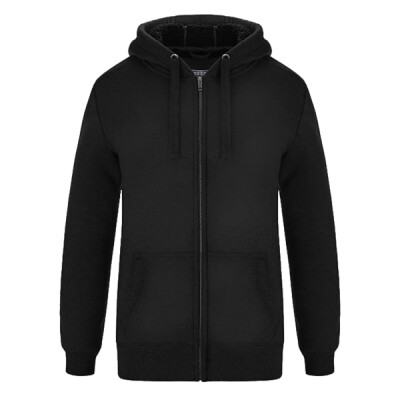 Ladies Full-Zip Hooded Sweatshirt w/ Sherpa Fleece Thumbnail