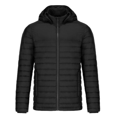 Men's Lightweight Puffy Jacket with detachable hood Thumbnail
