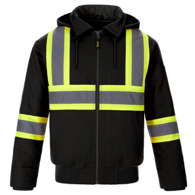 Hivis Bomber Jacket With Sherpa Lining Thumbnail