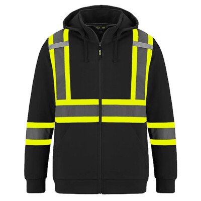 Hi-Vis Polyester Full Zip Hodie Thumbnail