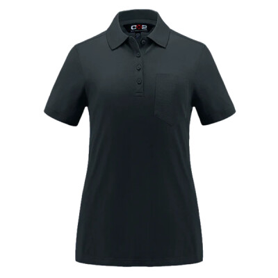 Ladies Pique Mesh Polo w/ Pocket Thumbnail