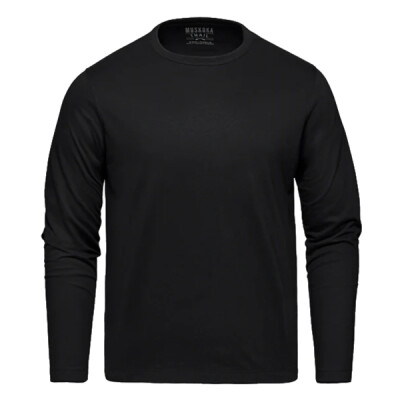 Cotton-Poly Long Sleeve Crewneck T-Shirt Thumbnail