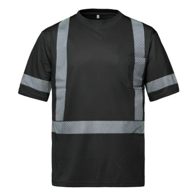 Hi-VIS T-shirt with Segmented Stripes Thumbnail