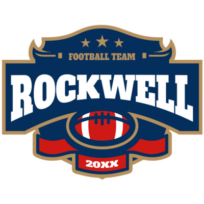 Rockwell Football team logo template Thumbnail