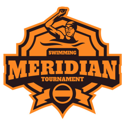 Meridian Tournament Swimming logo template Thumbnail