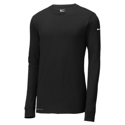 NIKE Dri-FIT COTTON/POLY LONG SLEEVE TEE Thumbnail