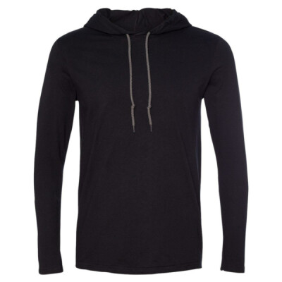 Unisex Softstyle® Lightweight Hooded Long Sleeve T-Shirt Thumbnail