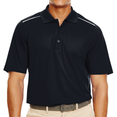 Men's Radiant Performance Piqué Polo with Reflective Piping Thumbnail