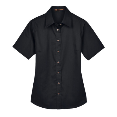Women's Easy Blend™ Short Sleeve Twill Dress Shirt with Stain-Release Thumbnail