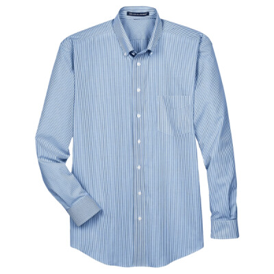 Men's Crown Collection® Banker Stripe Woven Dress Shirt Thumbnail