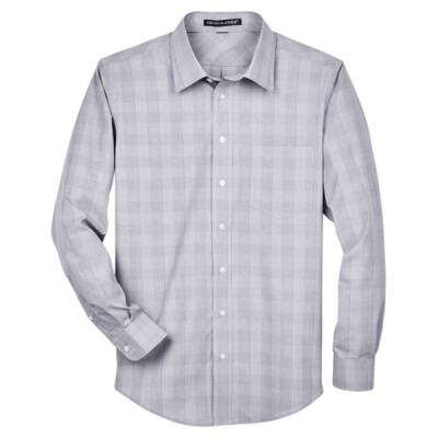 Men's Crown Collection® Glen Plaid Woven Dress Shirt Thumbnail