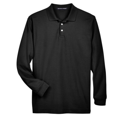 Men's Pima Piqué Long Sleeve Polo Thumbnail