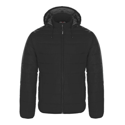 Men's Puffy Jacket With Detachable Hood Thumbnail