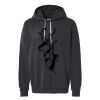 Unisex Garment-Dyed Lightweight Fleece Hooded Sweatshirt Thumbnail