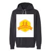 Unisex Garment-Dyed Lightweight Fleece Hooded Sweatshirt Thumbnail