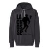 Unisex Garment-Dyed Lightweight Fleece Hooded Sweatshirt Thumbnail