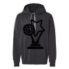 Unisex Garment-Dyed Lightweight Fleece Hooded Sweatshirt Thumbnail