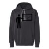 Unisex Garment-Dyed Lightweight Fleece Hooded Sweatshirt Thumbnail
