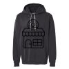 Unisex Garment-Dyed Lightweight Fleece Hooded Sweatshirt Thumbnail