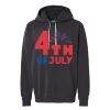 Unisex Garment-Dyed Lightweight Fleece Hooded Sweatshirt Thumbnail