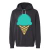 Unisex Garment-Dyed Lightweight Fleece Hooded Sweatshirt Thumbnail