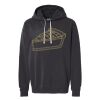 Unisex Garment-Dyed Lightweight Fleece Hooded Sweatshirt Thumbnail