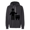 Unisex Garment-Dyed Lightweight Fleece Hooded Sweatshirt Thumbnail